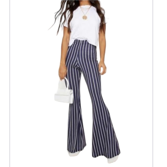 Forever 21 Pants - Forever 21 jersey striped flare pants